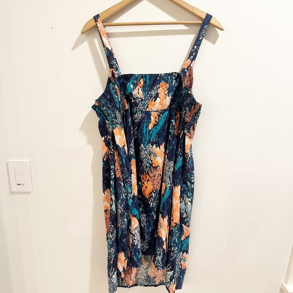 EUC blue floral maternity sundress from Old Navy large - Picture 7 of 8